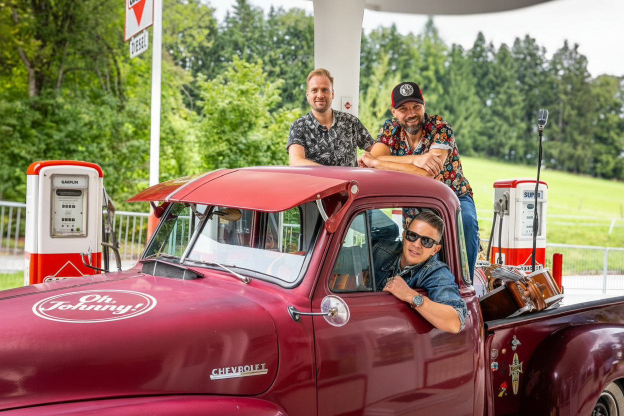 Oh, Johnny! – Vintage Pickup mit Band
